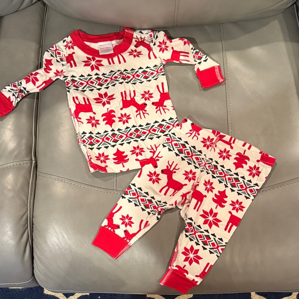 NWOT Hanna Andersson Dear Deer Baby Pajama Set 3-6mos
